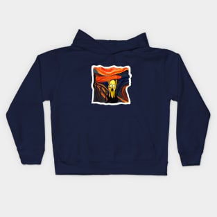 The Scream Emoji Cat Kids Hoodie